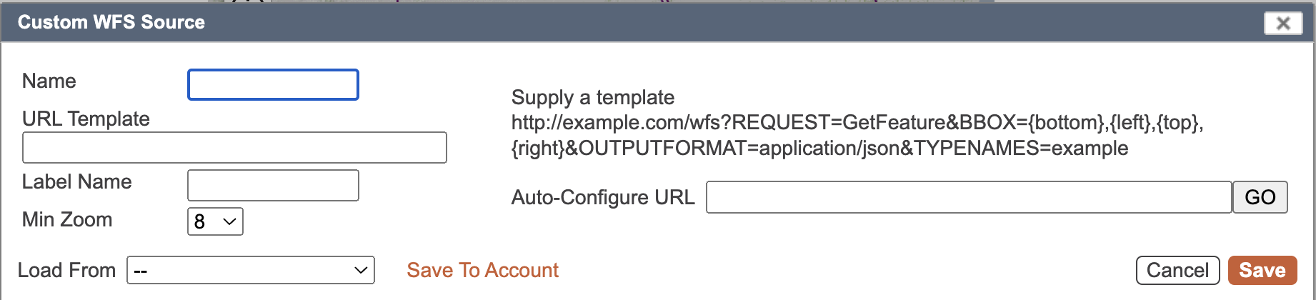 WFS Source | CalTopo Training
