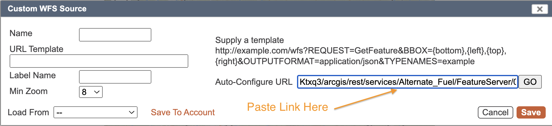 WFS Source | CalTopo Training